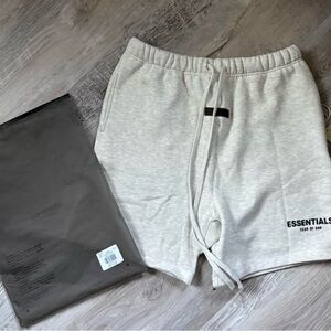 Essentials Light Gray Casual Shorts